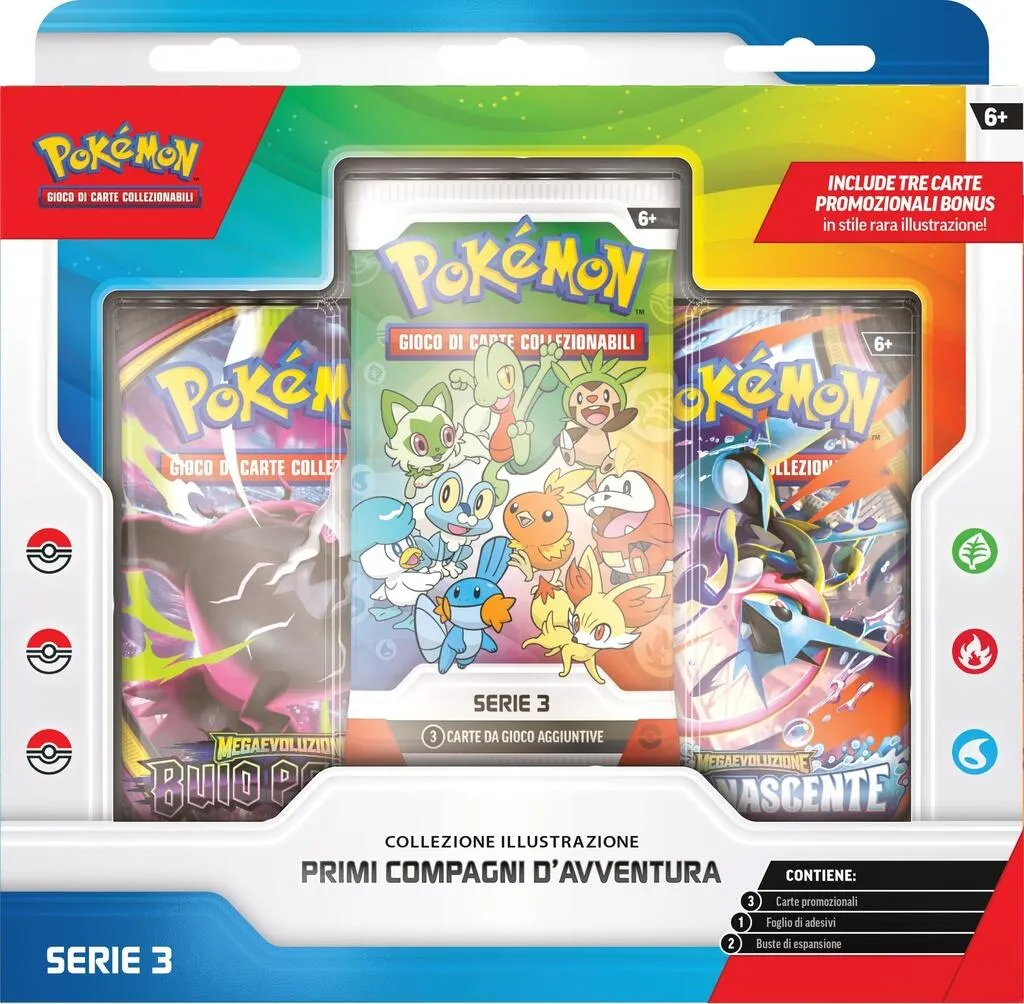 Carte Pokemon - Collezione Illustrazioni Primi Compagni di Avventura Serie 3 ITA