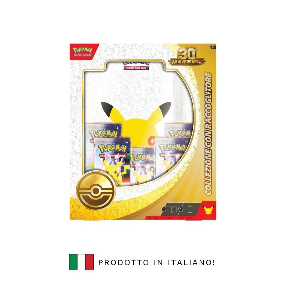 Pokemon ITA 30th Anniversario Collezione con Raccoglitore