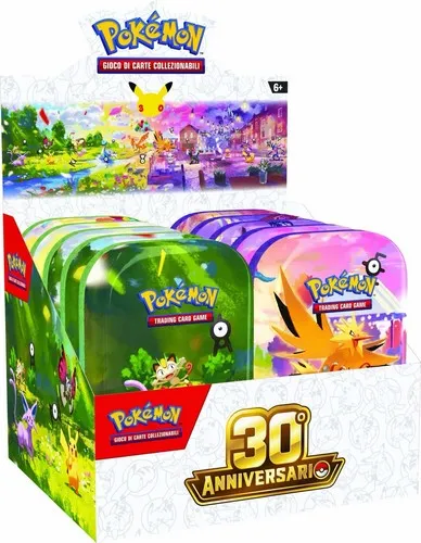 Display sealed ITA Mini TIN 30' Anniversario Pokémon